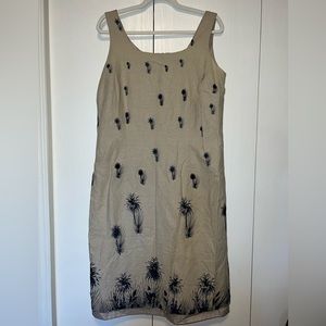Addition Elle Linen Mixed Dress
